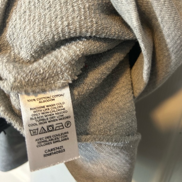 Loft Collared Sweatshirt Gray 100% Cotton NWT Size Small Terry - Picture 9 of 11